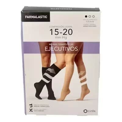 Calcetín Farmalastic Negro Compresión Moderada