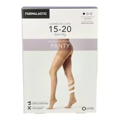 Farmalastic Panty Lig 15-20 mmHg Camel | Compresión