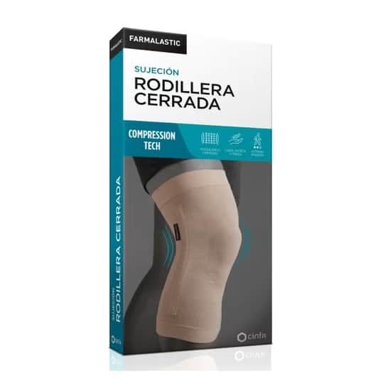 Farmalastic Rodillera Cerrada Color Beige Talla Grande