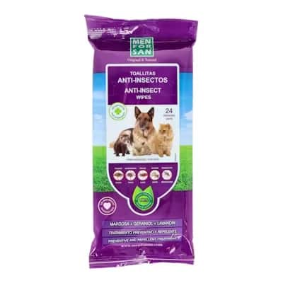 Menforsan Toallitas Anti-Insectos | Protección para mascotas