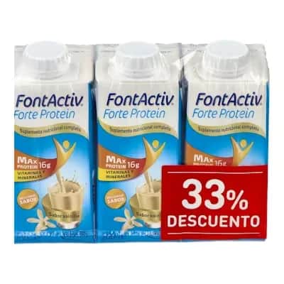 Fontactiv Forte Protein Vainilla 3x200ml - Proteína