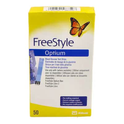 Freestyle Optium Plus 50 Tiras - Control Glucosa