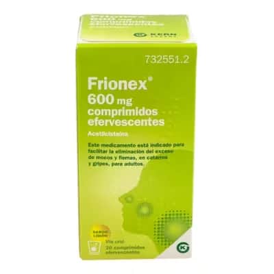 Frionex 600 Mg 20 Comp | Fluidifica Mocos