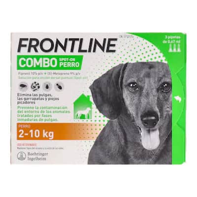 Frontline Spot On Perros 2-10kg - Antiparasitario Mensual