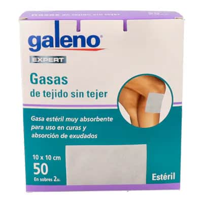 Galeno Gasas Tejido Sin Tejer 50 Unidades