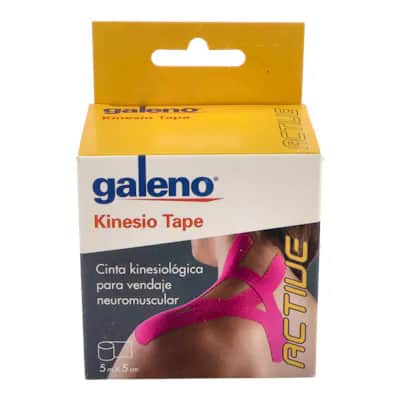Galeno Kinesio Tape Rosa 5M X 5Cm | Soporte Muscular