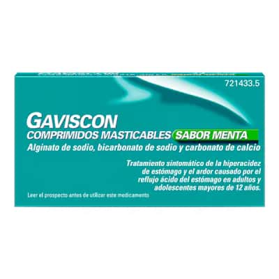Gaviscon Menta 24 Comprimidos | Reflujo Gástrico