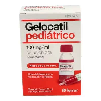 Gelocatil Pediátrico 100 Mg/Ml 60 Ml | Fiebre y Dolor