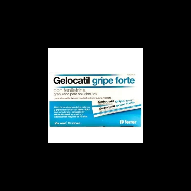 Gelocatil Gripe Forte Fenilefrina - Alivio Gripe