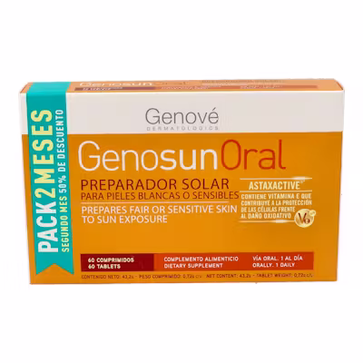 Genosun Oral 60 Comprimidos | Protección Solar