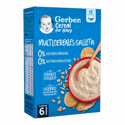 Gerber Multicereales 0% Azúcares | Papilla Bebé