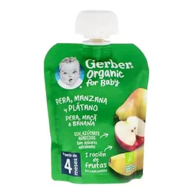 Gerber Pouch Organic Pera, Manzana y Plátano
