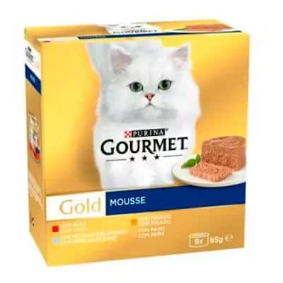 Gourmet Gold Mousse Surtido 8x85g - Alimento Gato