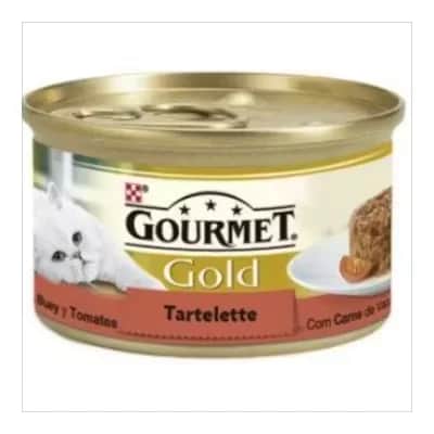 Gourmet Gold Tartalette Buey Tomate 24x85g | Para Gatos