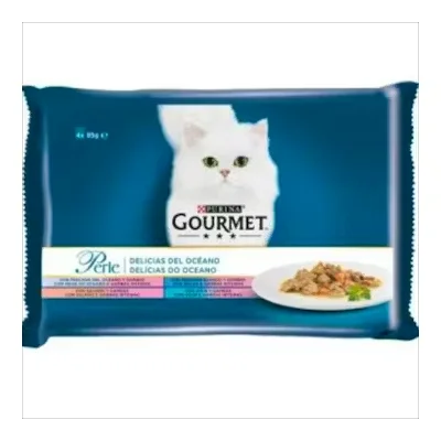 Gourmet Perle Delicias Océano 12x85g - Pescado y Gambas