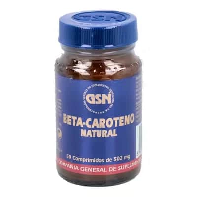 Beta Caroteno Natural 50comp - Preparación Solar