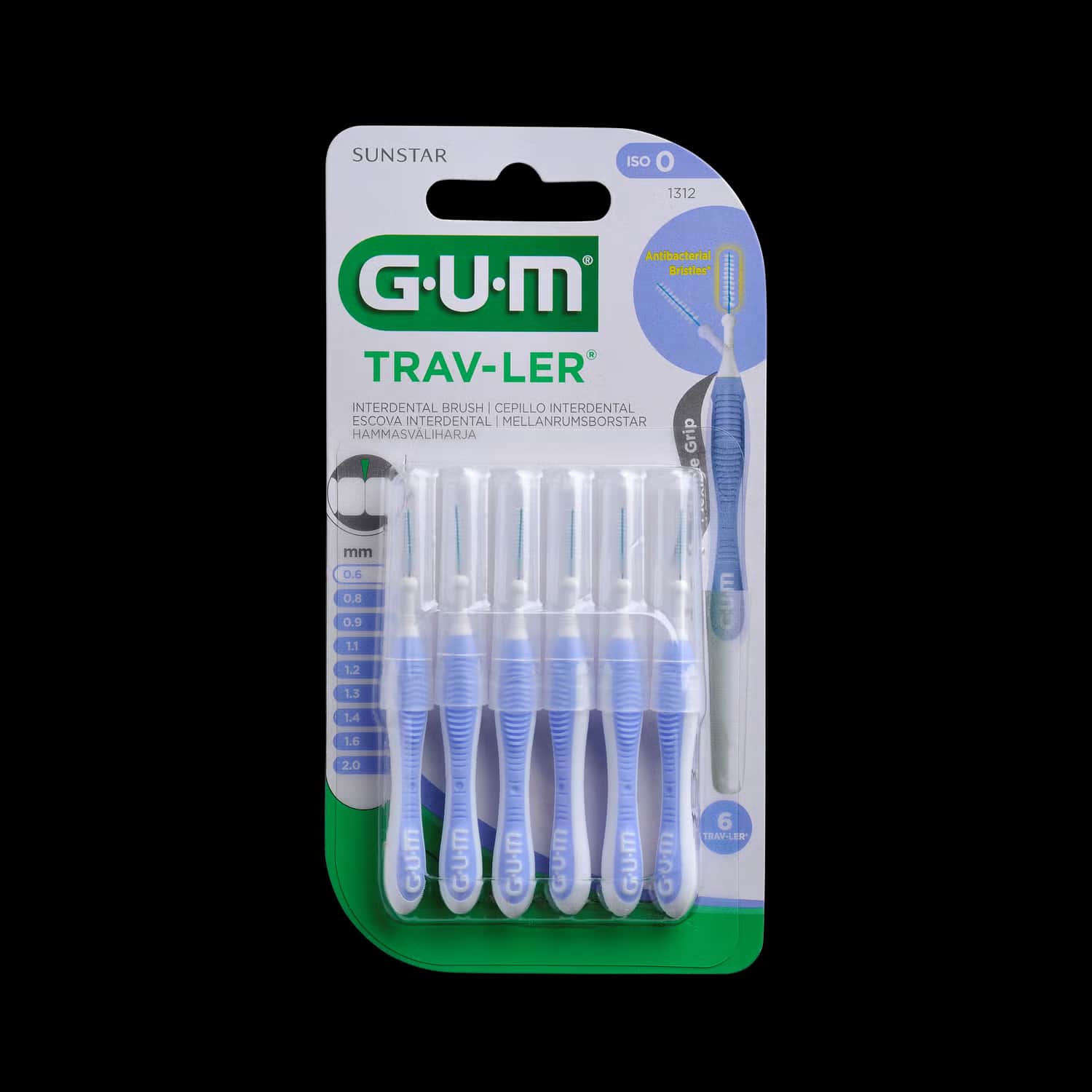 GUM Trav-Ler Cepillo Interdental 0.6mm 6uds