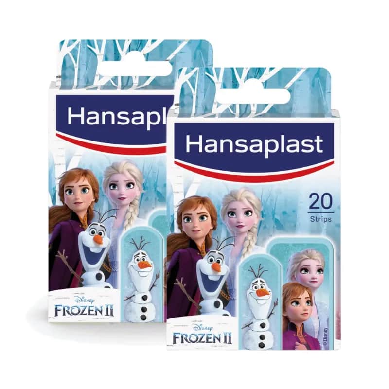 Hansaplast Apósitos Adhesivos Frozen II, Oferta Duplo 2x 20 Uds.