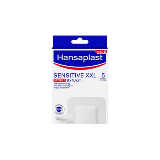 Hansaplast Med+ Sensitive XXL Apósitos 8x10cm 5uds