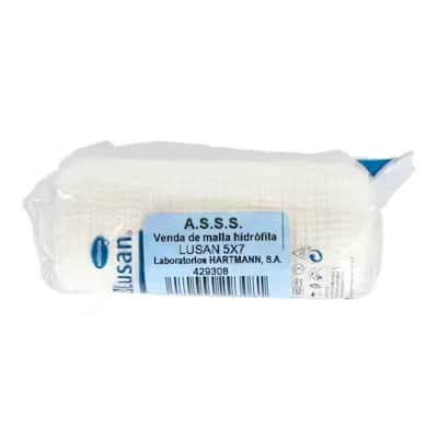 Venda Lusan Malla Hidrofi 5M x 7cm - Heridas