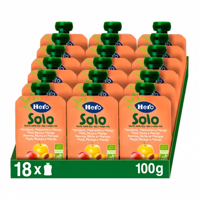 Hero Baby Eco Manzana Melocotón Mango 100g