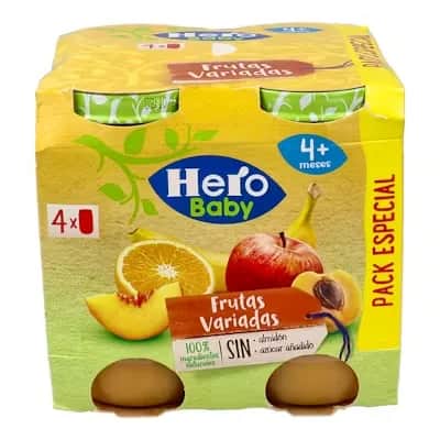 Hero Baby Frutas Variadas 235g - Puré Infantil
