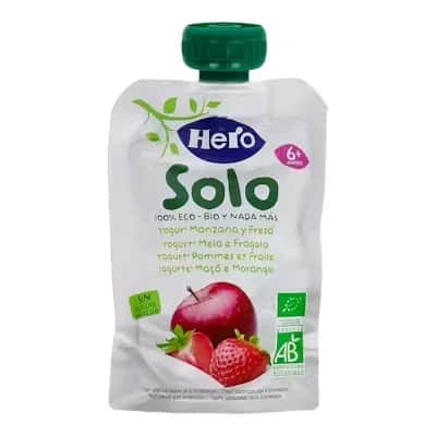 Hero Yogur Manzana Fresa Ecológico | Snack Infantil
