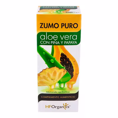Zumo Aloe Vera Piña Papaya HF Natural Care 1L
