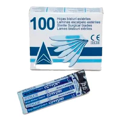 Hoja Bisturí Corysan Nº 15 - 100 Unidades Estéril
