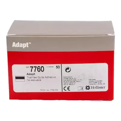 Toallitas Hollister Quita-Adhesivo 50 unidades