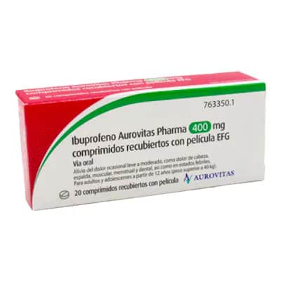 Ibuprofeno Aurovitas 400mg | Dolor e Inflamación
