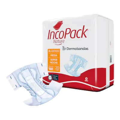 Incopack Nature Elástico Supernoche - Incontinencia Grave