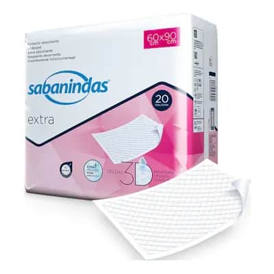 Sabanindas Extra 60x90cm - Protector absorbente incontinencia