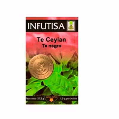 Infutisa Té Negro Ceylán - Energizante 25 Bolsitas