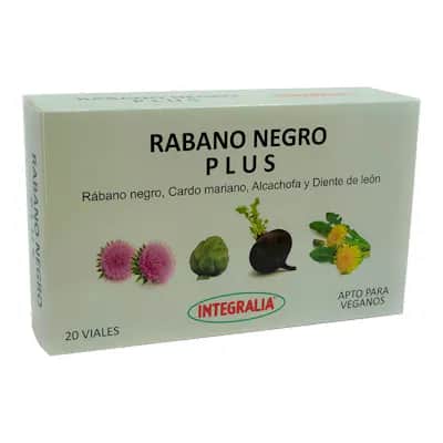 Integralia Rábano Negro Plus 20 Viales - Digestión y Hígado