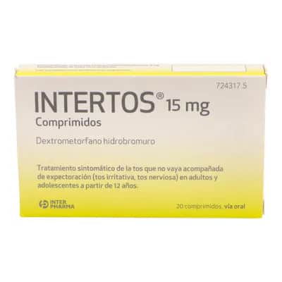 Intertos 15mg - Antitusivo para Tos Irritativa
