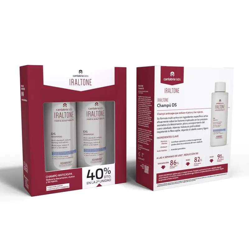 Iraltone Pack Champu Anticaspa Ds, 200 ml