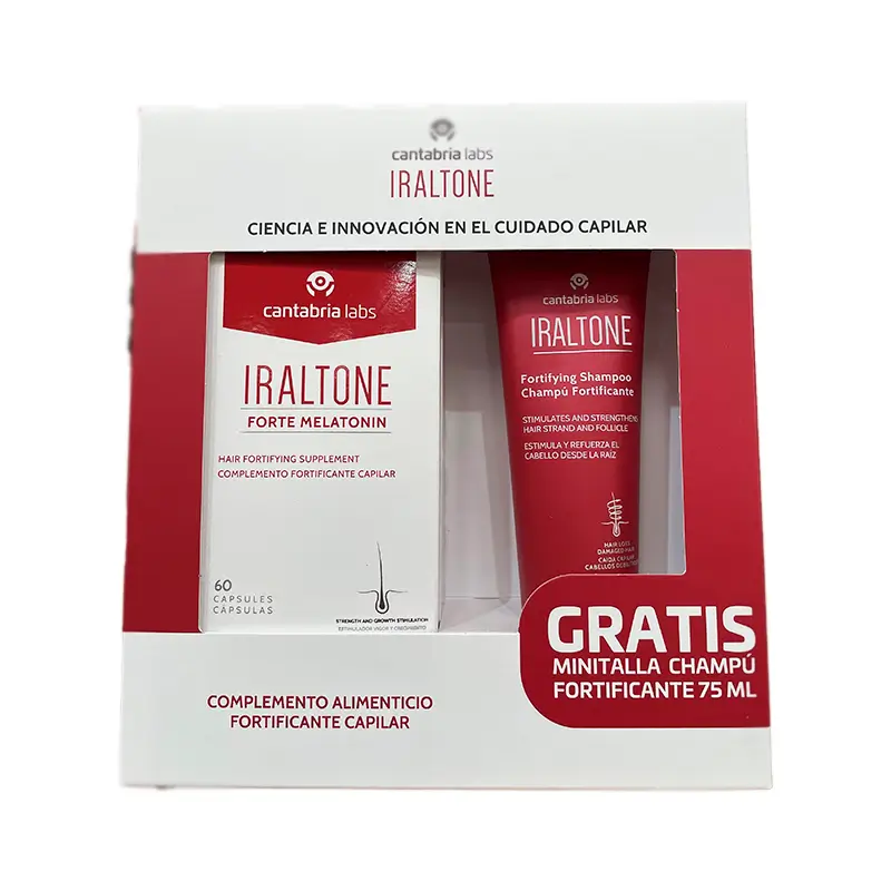 Iraltone Pack Forte, 60 cápsulas + Champú, 75 ml