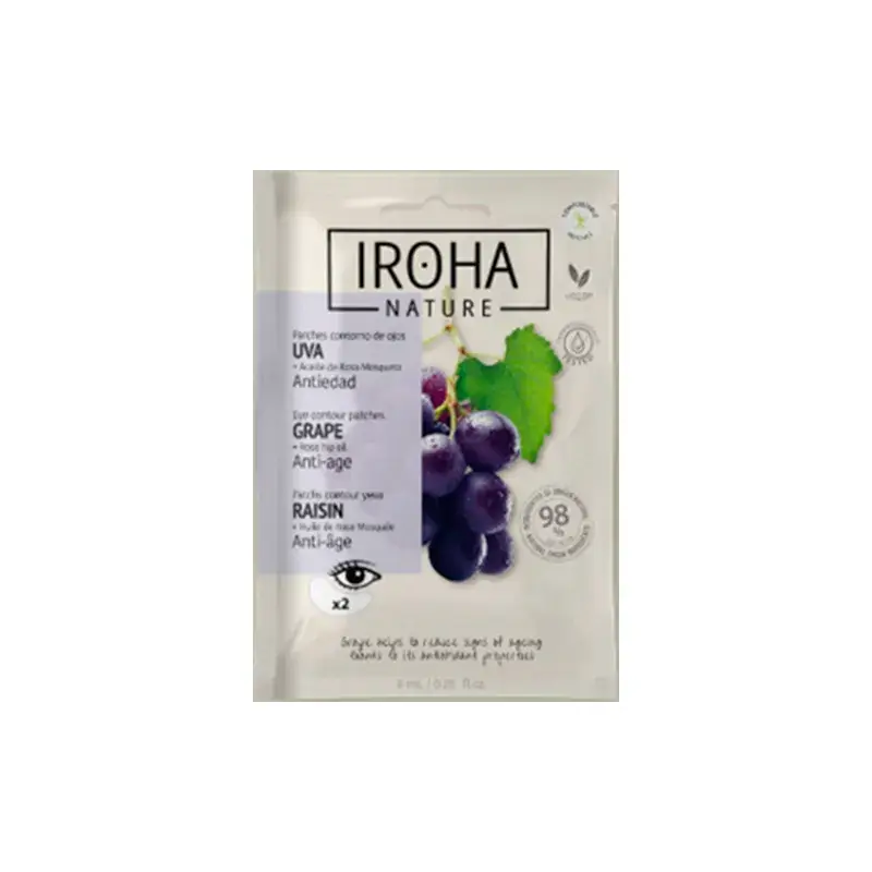 Iroha Nature Natural Extracts Parches De Ojos Antiedad, 1 par