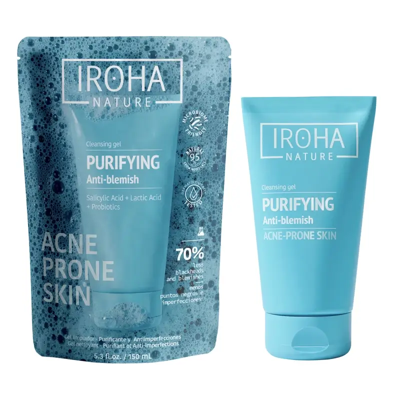 Iroha Nature Oily Skin Limpiador Purificante Antiimperfecciones , 150 ml
