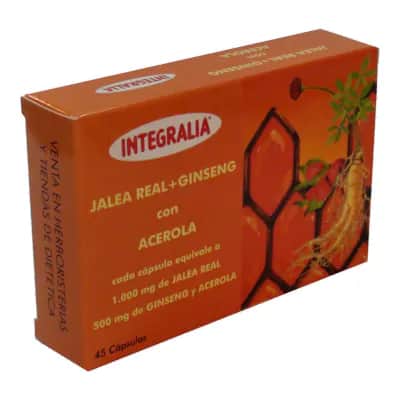 Jalea Real+Ginseng Acerola 45 Caps - Energía