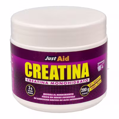 Just Aid Creatina 200g Polvo - Rendimiento Atlético
