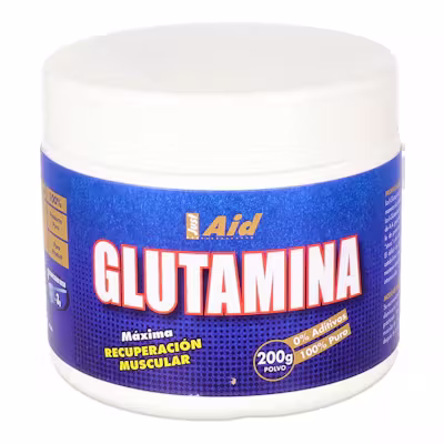 Just Aid L-Glutamina Pura 200g - Recuperación Deportiva