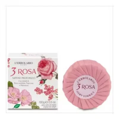 L'Erbolario 3 Rosas Jabón | Limpieza Natural