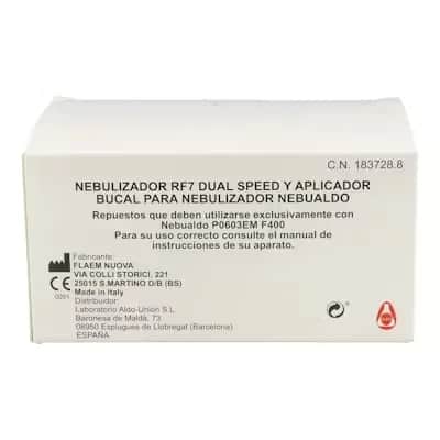 Nebualdo Nebulizador RF7 Dual Speed | Inhalador