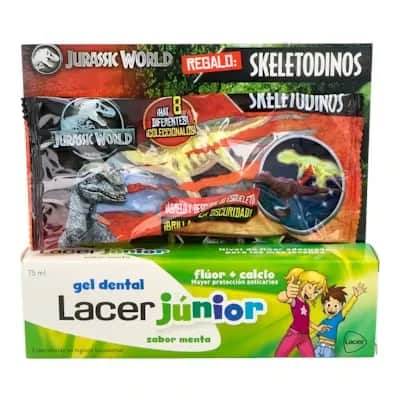 Kit Lacer Junior Menta 75ml - Cuidado Dental Infantil