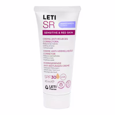 Leti SR Antiredness Corrective SPF 30 | Cobertura