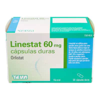 Linestat 60 Mg 120 Caps - Reductor de Grasa