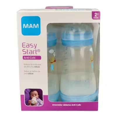 Biberón MAM Anti-Colic 260ml | Azul