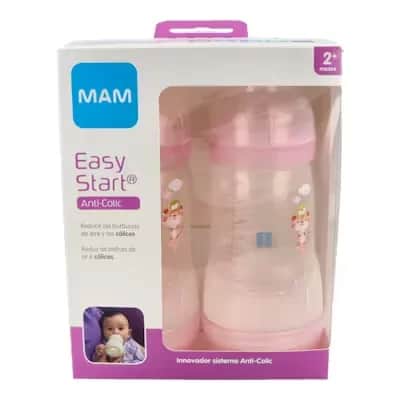 Biberón MAM Anti-Colic 260ml | Rosa